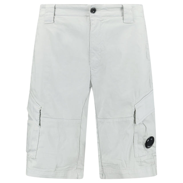CP Company Stretch Sateen Cargo Lens Shorts in Blue Fox - Boinclo - Outlet Sale Under Retail