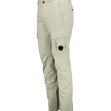 CP Company Stretch Sateen Ergonomic Lens Double Cargo Pants in Vintage Khaki