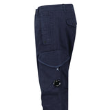 CP Company Stretch Sateen Ergonomic Lens Cargo Pants in Navy - Boinclo - Outlet Sale Under Retail