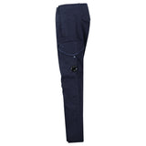 CP Company Stretch Sateen Ergonomic Lens Cargo Pants in Navy - Boinclo - Outlet Sale Under Retail