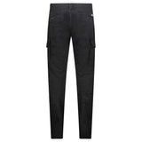 CP Company Stretch Sateen Ergonomic Lens Double Cargo Pants in Black - Boinclo - Outlet Sale Under Retail