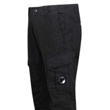 CP Company Stretch Sateen Ergonomic Lens Double Cargo Pants in Black - Boinclo - Outlet Sale Under Retail