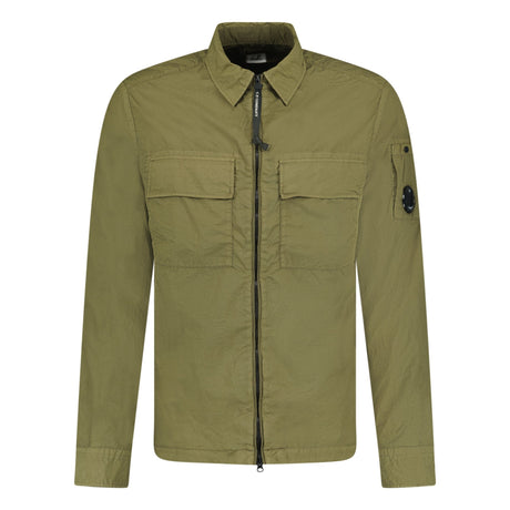 CP Company Taylon-L Lens Chrome Zip-Up Jacket Khaki - Boinclo ltd - Outlet Sale Under Retail