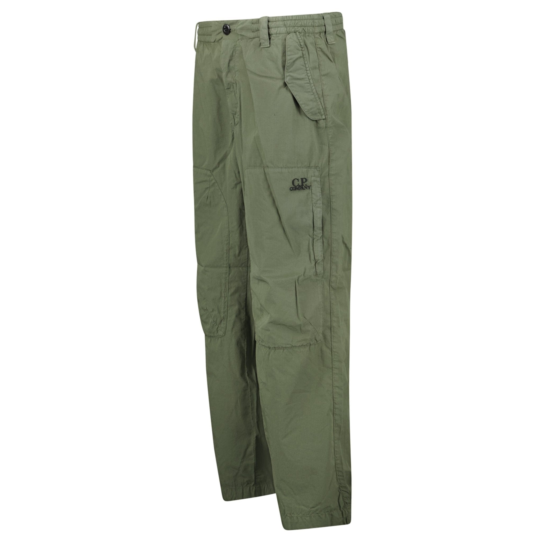 CP Company Thyme Cotton Rip Stop Loose Cargo Pants - Outlet Sale