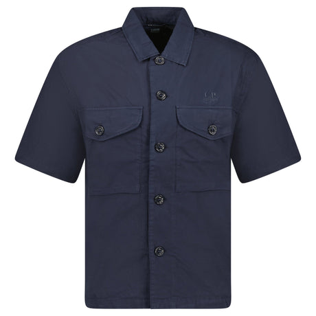 CP Company Total Eclipse Popeline Boxy Short Sleeve Shirt - Boinclo - Outlet Sale Under Retail