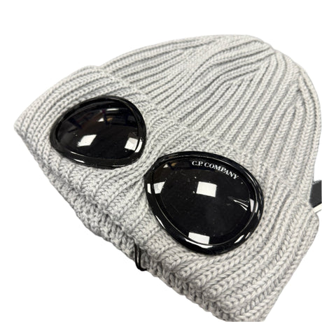 CP Company Wool Goggle Beanie Moon Grey - Boinclo - Outlet Sale Under Retail