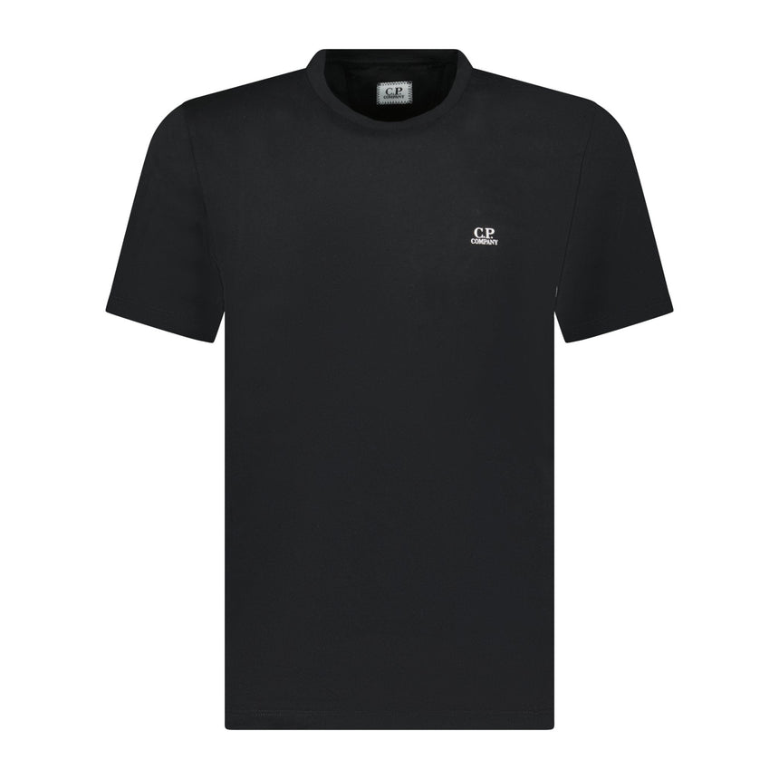 CP Company Writing Logo Crew T-Shirt Black - Boinclo - Outlet Sale Under Retail