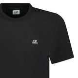 CP Company Writing Logo Crew T-Shirt Black - Boinclo - Outlet Sale Under Retail