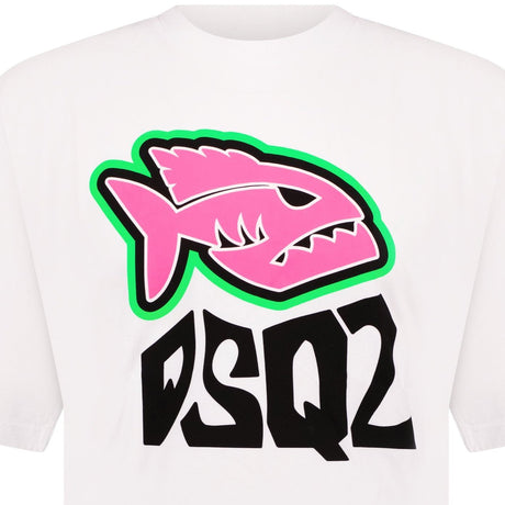 DSquared2 Logo T-Shirt White - Boinclo - Outlet Sale Under Retail