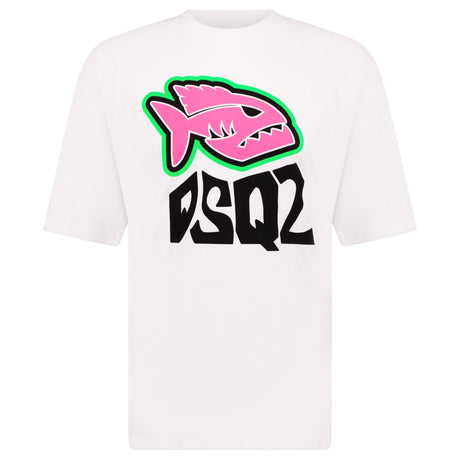 DSquared2 Logo T-Shirt White - Boinclo - Outlet Sale Under Retail