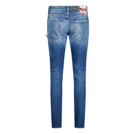 DSquared2 'Slim Jean' Dsq2 Patch Jeans Blue - Boinclo - Outlet Sale Under Retail