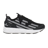 EA7 Emporio Armani Ultimate C2 Kombat Running Sneaker with Ultralight Sole in Black and Silver - Boinclo - Outlet Sale Under Retail