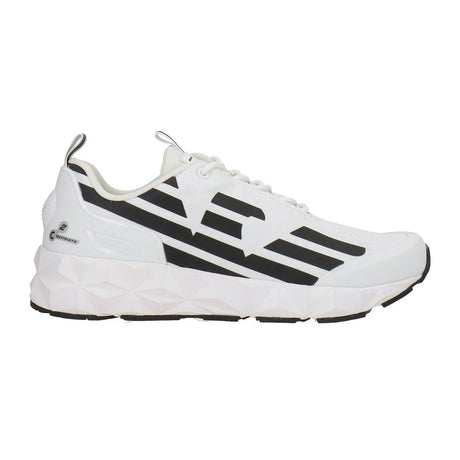 EA7 Emporio Armani Ultimate C2 Kombat Running Sneaker with Ultralight Sole in White and Black - Boinclo - Outlet Sale Under Retail