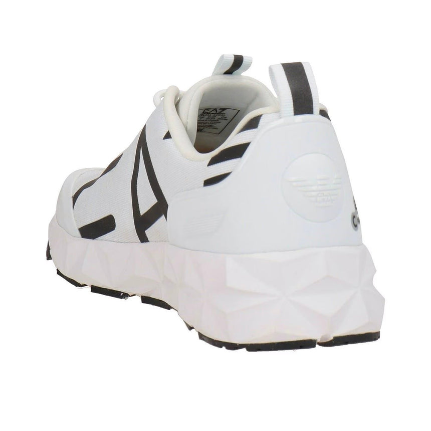 EA7 Emporio Armani Ultimate C2 Kombat Running Sneaker with Ultralight Sole in White and Black - Boinclo - Outlet Sale Under Retail