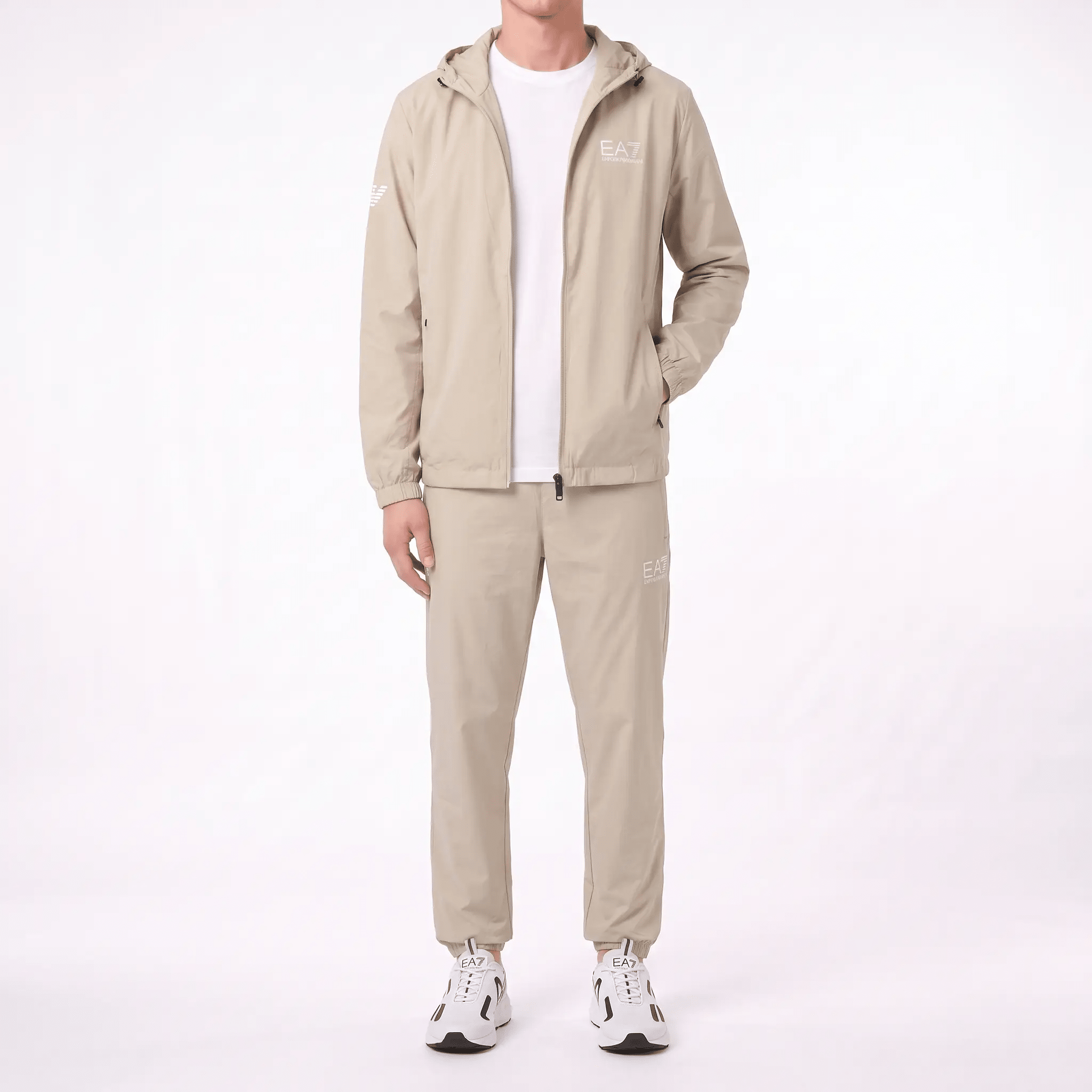 Color variation of EA7 Emporio Armani Woven Tracksuit in Oxford Tan