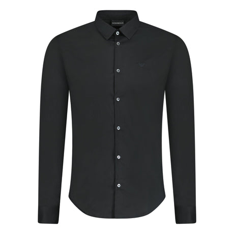 Emporio Armani Button-Up Shirt Black - Boinclo ltd - Outlet Sale Under Retail