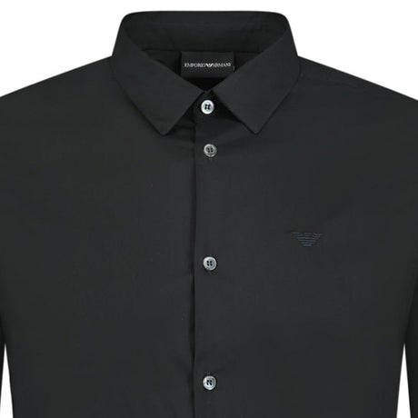 Emporio Armani Button-Up Shirt Black - Boinclo ltd - Outlet Sale Under Retail