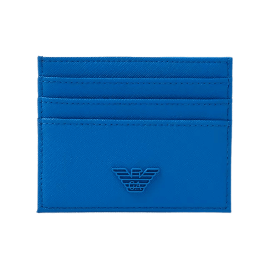 Emporio Armani Card Holder in Blue - Boinclo - Outlet Sale Under Retail