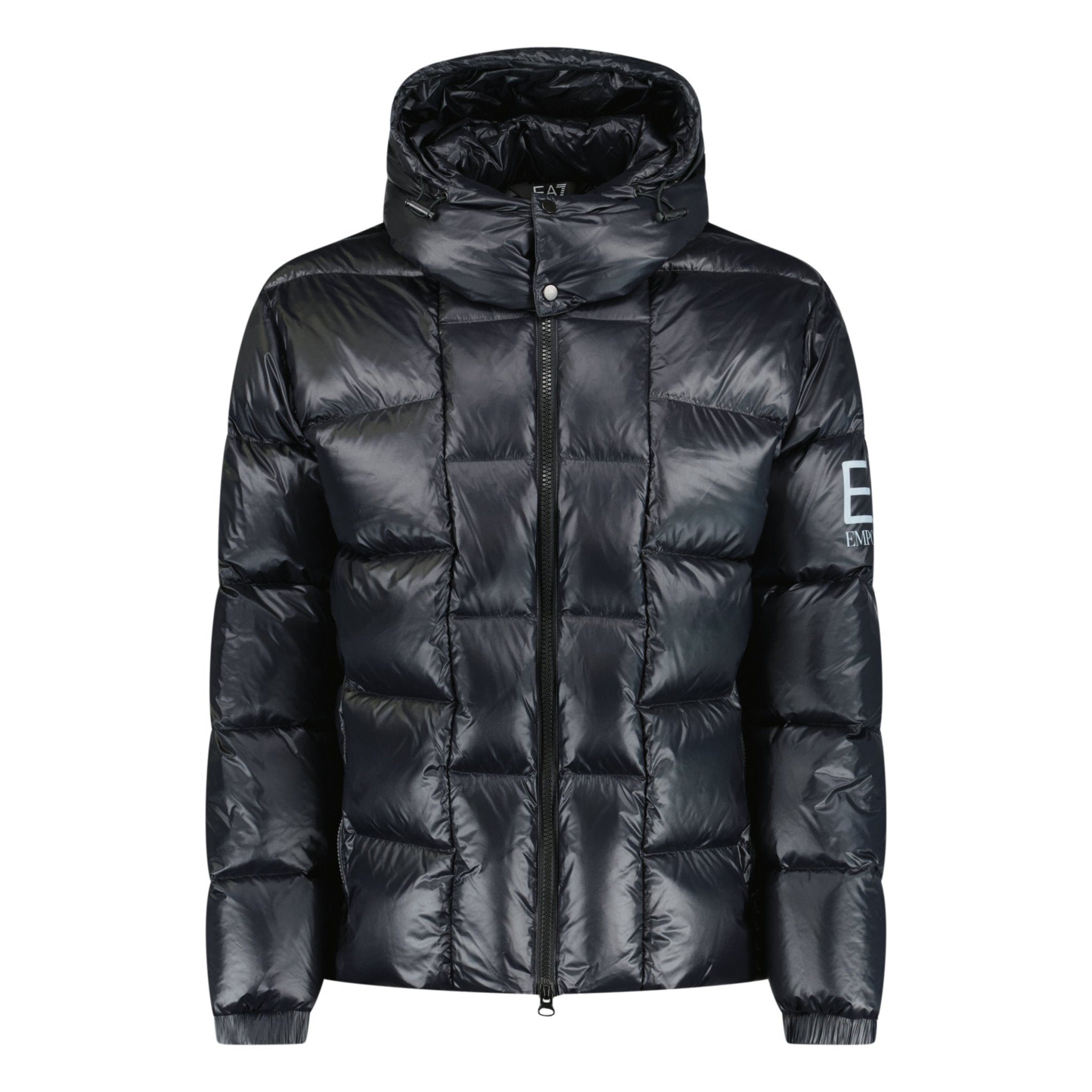 Color variation of Emporio Armani Down Padded Detachable Hood Puffer Jacket Black