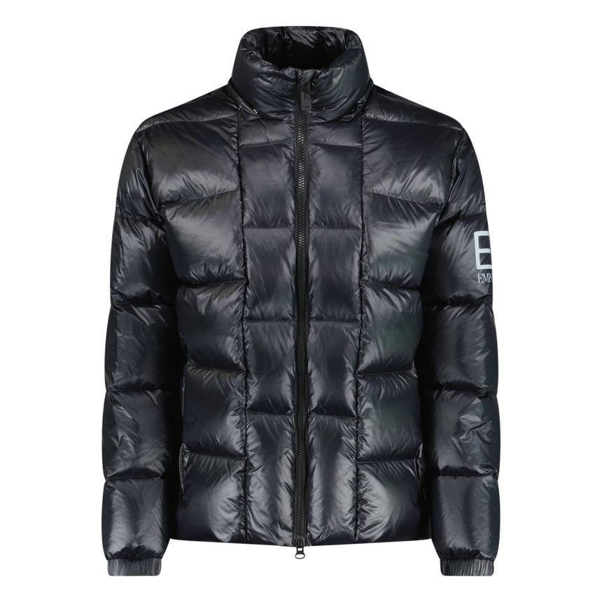 Emporio Armani Down Padded Detachable Hood Puffer Jacket Black - Boinclo ltd - Outlet Sale Under Retail