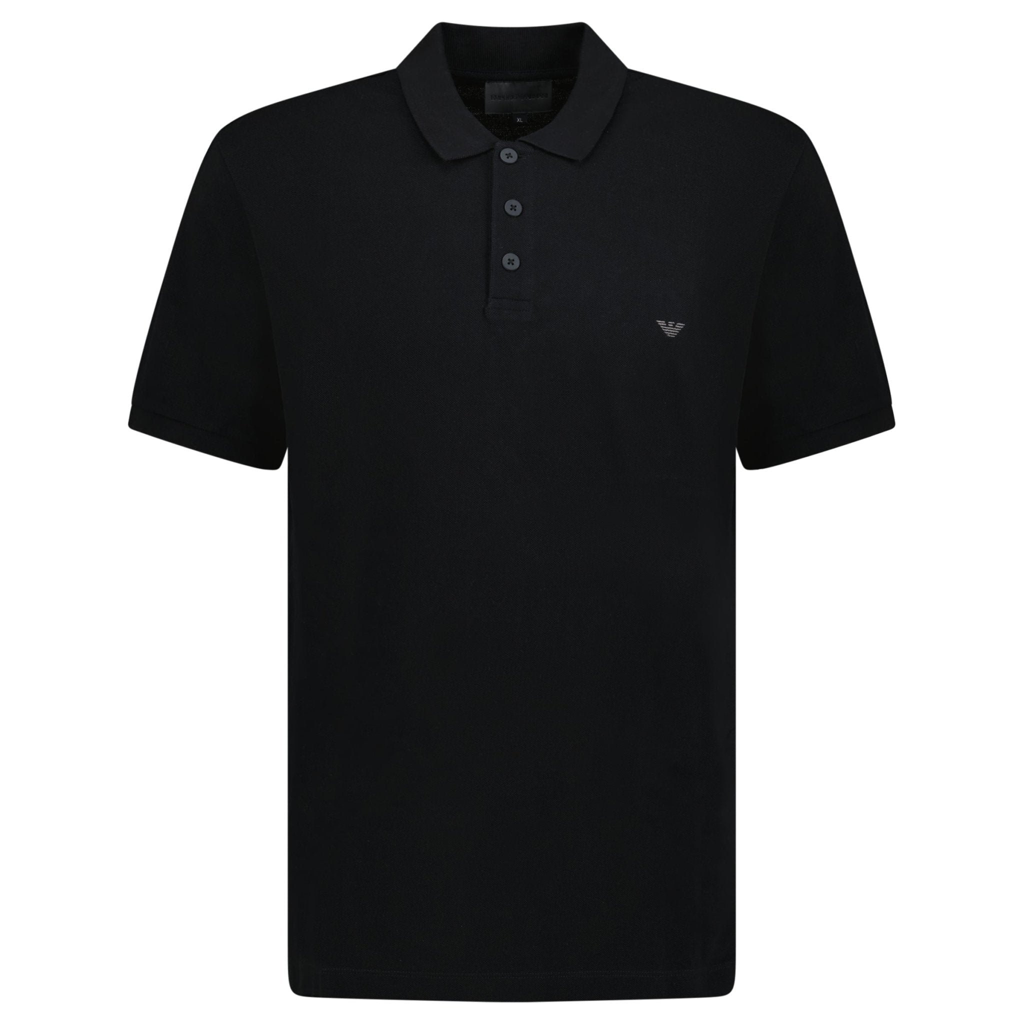 Emporio Armani Eagle Logo Polo Shirt Black Outlet Sale Always Under Retail Boinclo