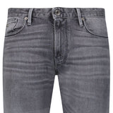 Emporio Armani J06 Slim Fit 5 Pocket Silver Eagle Black Belt Patch Jeans Grey - Boinclo - Outlet Sale Under Retail