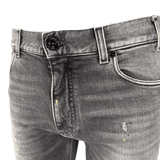 Emporio Armani J16 Slim - Cut Stonewashed Jeans in Black Grey - Boinclo - Outlet Sale Under Retail