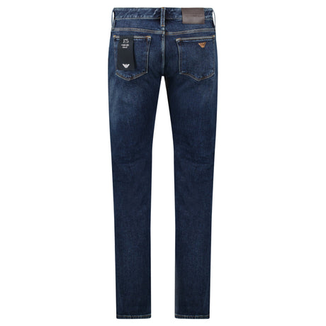 Emporio Armani J75 Slim Fit 5 Pocket Jeans Dark Blue - Boinclo - Outlet Sale Under Retail