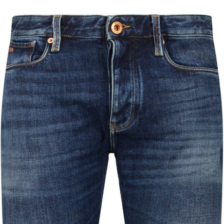 Emporio Armani J75 Slim Fit 5 Pocket Jeans Dark Blue - Boinclo - Outlet Sale Under Retail