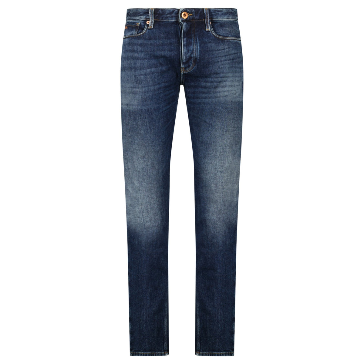 Emporio Armani J75 Slim Fit 5 Pocket Jeans Dark Blue - Outlet Sale 