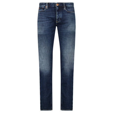 Emporio Armani J75 Slim Fit 5 Pocket Jeans Dark Blue - Boinclo - Outlet Sale Under Retail
