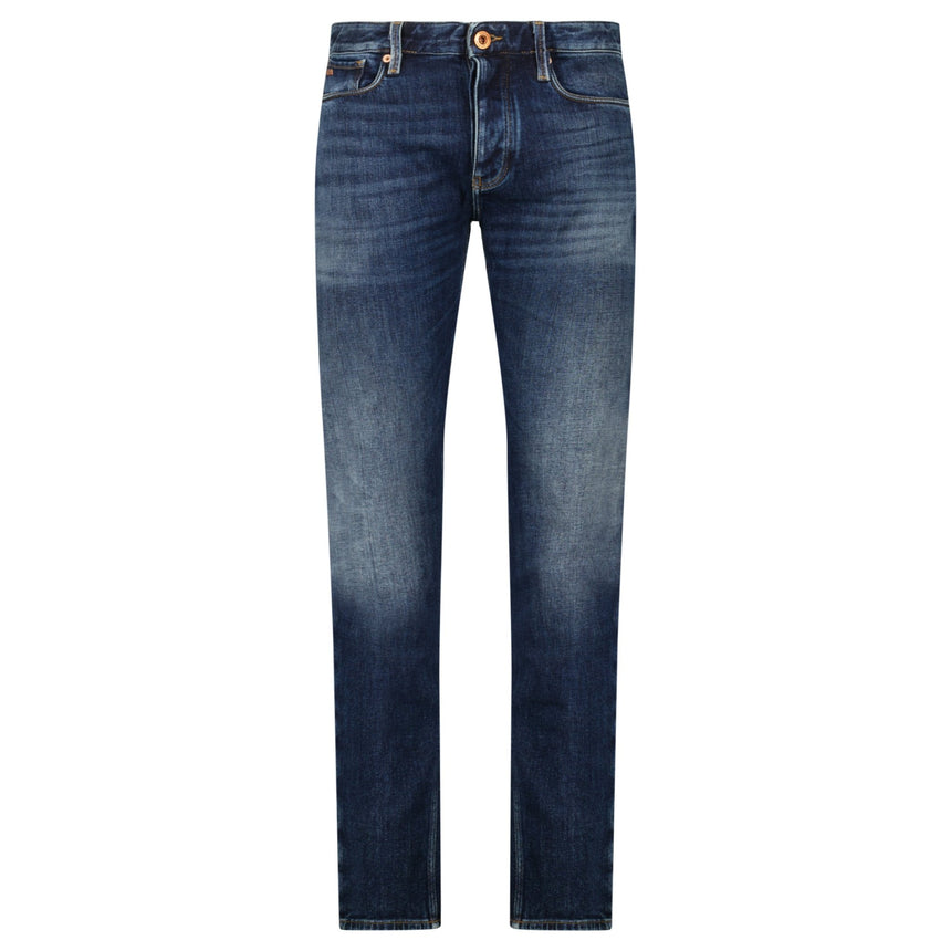 Emporio Armani J75 Slim Fit 5 Pocket Jeans Dark Blue - Boinclo - Outlet Sale Under Retail