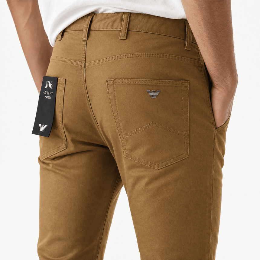 Emporio Armani J06 Slim Fit Jeans in Brown - Boinclo - Outlet Sale Under Retail