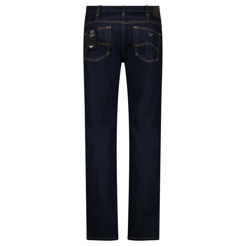 Emporio Armani J21 Regular Fit Jeans in Dark Blue - Boinclo - Outlet Sale Under Retail