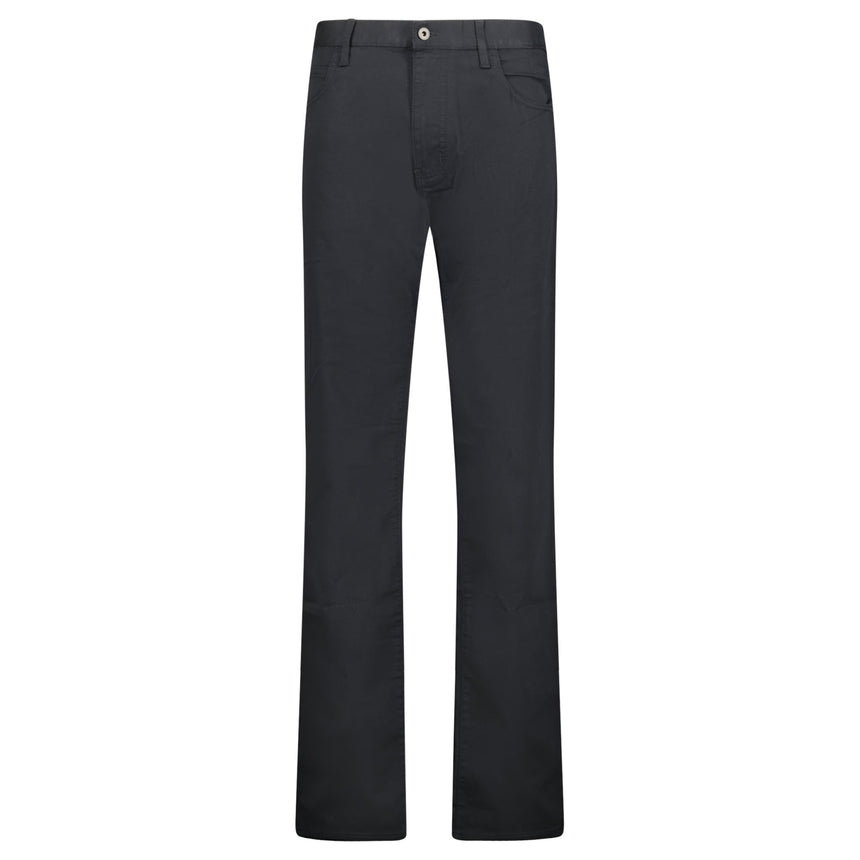 Emporio Armani J45 Regular Fit 5 Pocket Silver Logo Black Belt Patch Jeans Black - Boinclo - Outlet Sale Under Retail