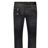 Emporio Armani J45 Regular Fit Jeans in Black - Boinclo - Outlet Sale Under Retail