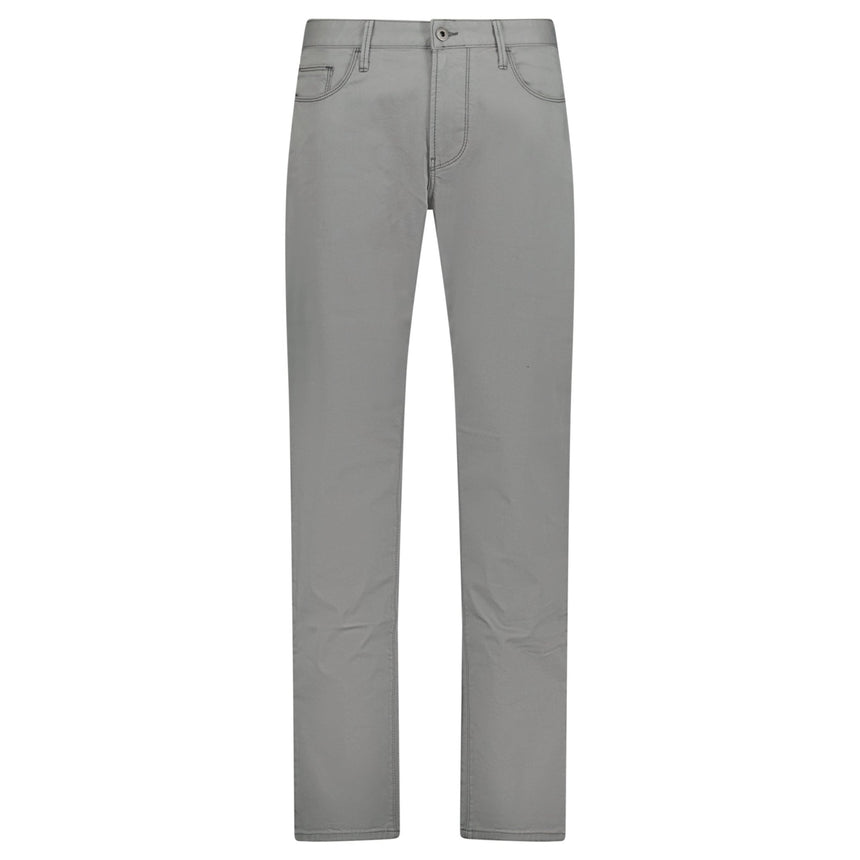 Emporio Armani J45 Slim Fit 5 Pocket Silver Eagle Black Belt Patch Jeans Grey - Boinclo - Outlet Sale Under Retail