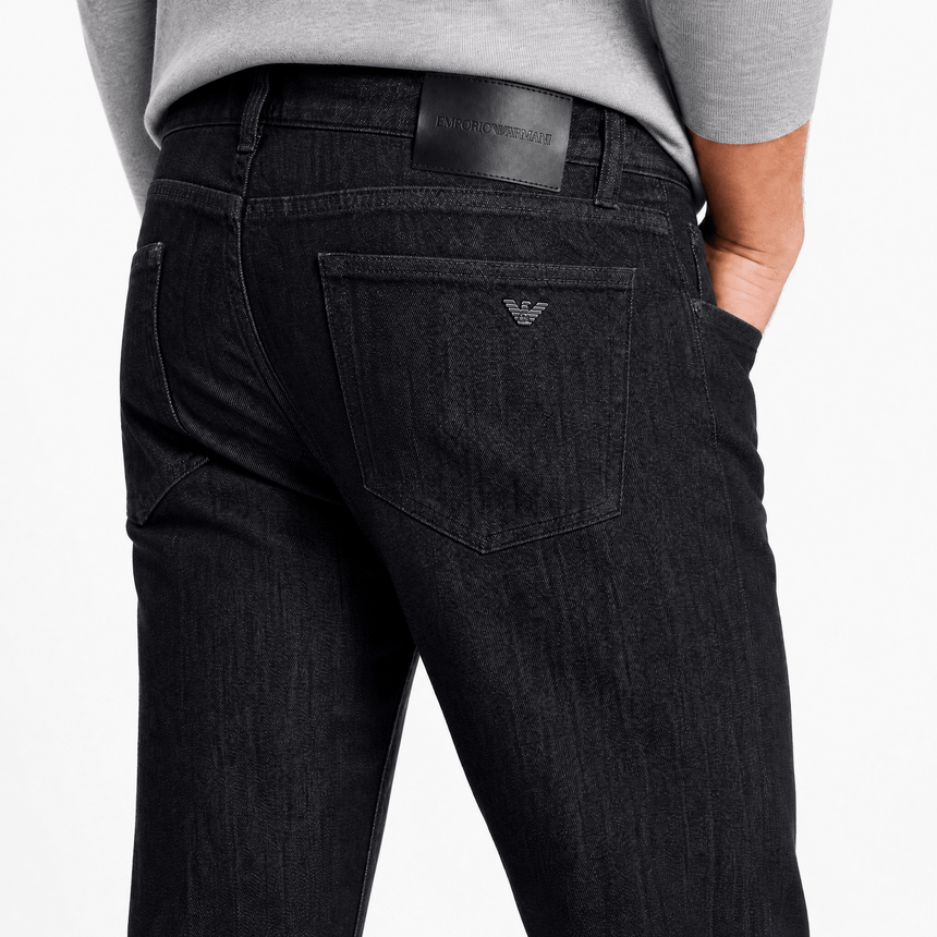 Emporio Armani J75 Slim Fit Jeans in Black - Boinclo - Outlet Sale Under Retail