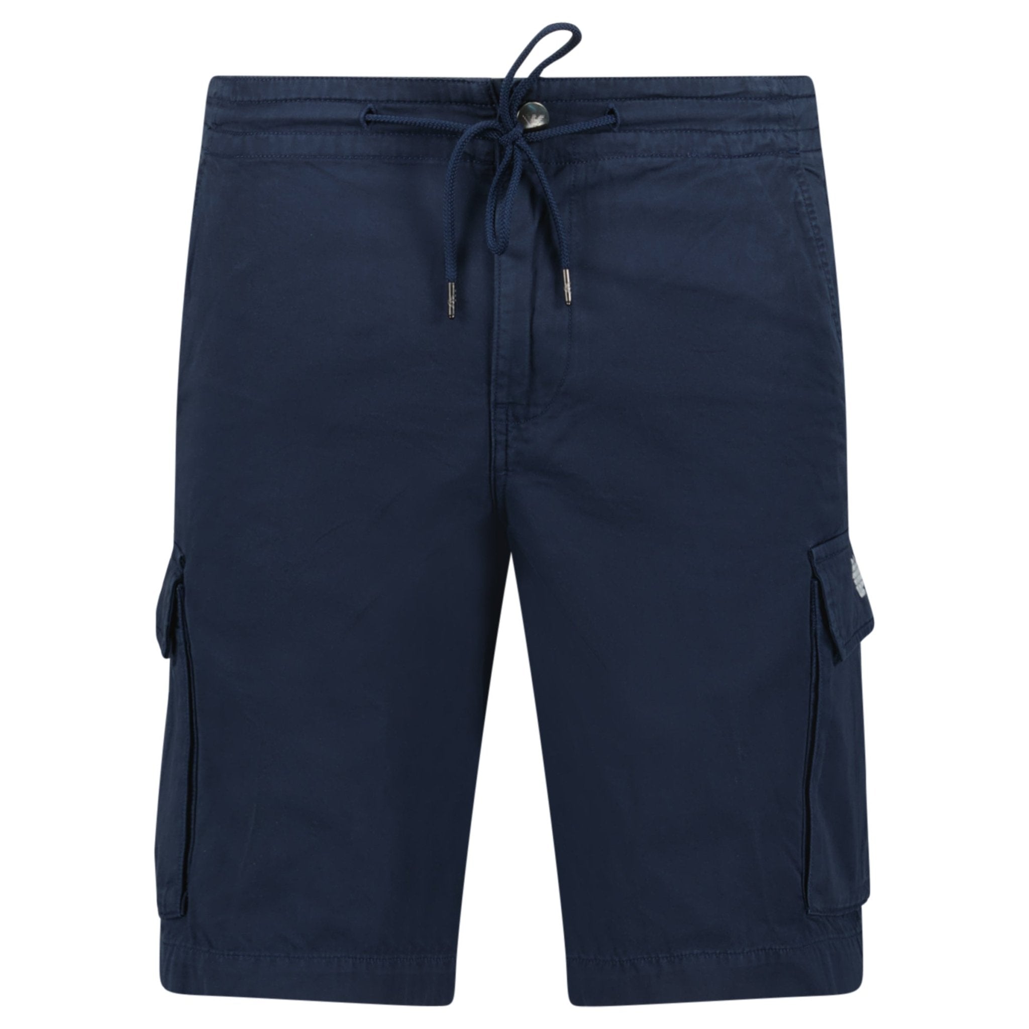 Emporio Armani Logo Bermuda Shorts in Navy - Outlet Sale