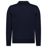 Gran Sasso Alcantara and Organic Cotton Button-Up Hybrid Jacket in Navy Blue - Boinclo - Outlet Sale Under Retail