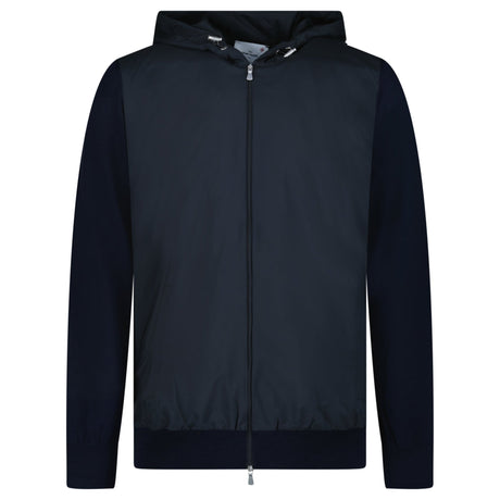 Gran Sasso Athleisure Hooded Jacket in Navy Blue - Boinclo - Outlet Sale Under Retail