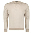 Gran Sasso Checked Wool and Silk Knitted Jumper in Light Beige - Boinclo - Outlet Sale Under Retail