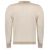 Gran Sasso Checked Wool and Silk Knitted Jumper in Light Beige - Boinclo - Outlet Sale Under Retail