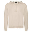 Gran Sasso Cotton - Cashmere Zip Hoodie in Beige - Boinclo - Outlet Sale Under Retail