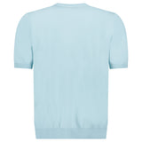 Gran Sasso Cotton Knit T-Shirt in Light Blue - Boinclo - Outlet Sale Under Retail