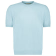 Gran Sasso Cotton Knit T-Shirt in Light Blue - Boinclo - Outlet Sale Under Retail