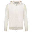 Gran Sasso Athleisure Hooded Jacket in Cream - Boinclo - Outlet Sale Under Retail