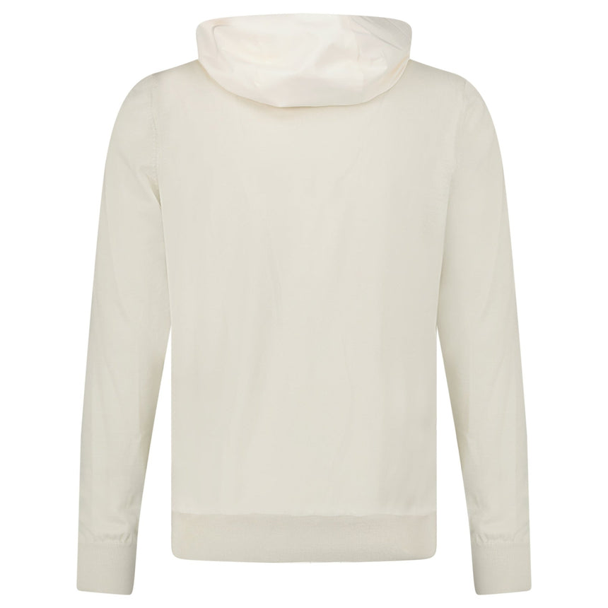 Gran Sasso Athleisure Hooded Jacket in Cream - Boinclo - Outlet Sale Under Retail