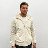 Gran Sasso Athleisure Hooded Jacket in Cream - Boinclo - Outlet Sale Under Retail