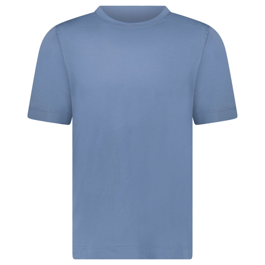 Gran Sasso Cotton Crewneck T-Shirt in Blue - Boinclo - Outlet Sale Under Retail